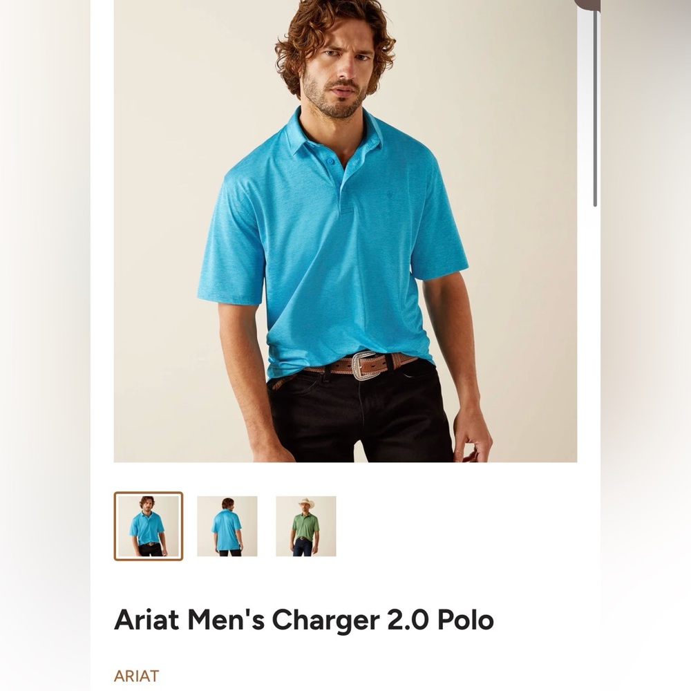 Ariat Men’s Charger 2.0 Polo - Large